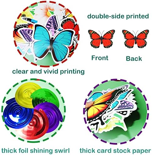 HADDIY Flower Butterfly Decorations for Birthday Party Classroom Office - Image 5
