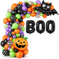 Vellax Halloween Balloon Garland Kit, 98 Pcs with BOO, Bat & Pumpkin by Vellax