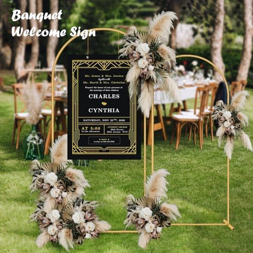 2 Pack Metal Arch Backdrop Stand 7.2FT, 6FT Wedding Balloon Floral Frame - Image 6