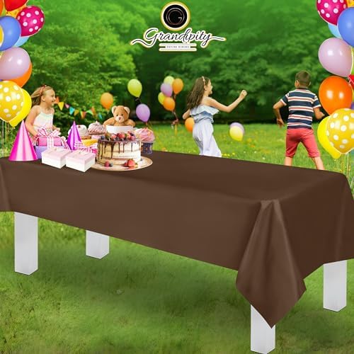 Grandipity Plastic Table Cloth Disposable 12 Pack 54” x 108” Rectangle - Image 6