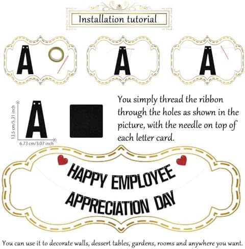 Happy Employee Appreciation Day Banner - Employee Appreciation Decorations - Thank You Employee Decorations - Image 2