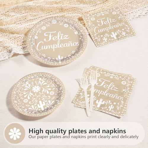 96 Pcs Talavera Birthday Cielito Lindo Mexican Party Decorations, Serves 24 - Image 3