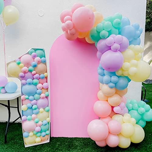 Voircoloria 105pcs Light Pink Pastel Pink Party Latex Balloons, 12inch - Image 5