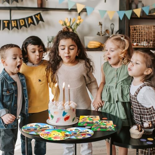 Animal-Crossing Party Supplies 40pck include 20 plates, 20 napkins for the Animal Crossing birthday party decoration - Image 5
