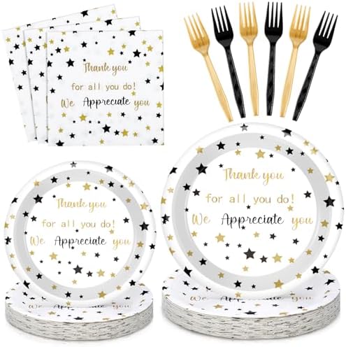 Geyoga 96 Pcs We Appreciate You Decoration Set,White,Teacher by Geyoga