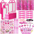 CHSLtmxq 122 PCS Pink Party Favors, Toy Goodie Bag Stuffers, Princess Set by CHSLtmxq