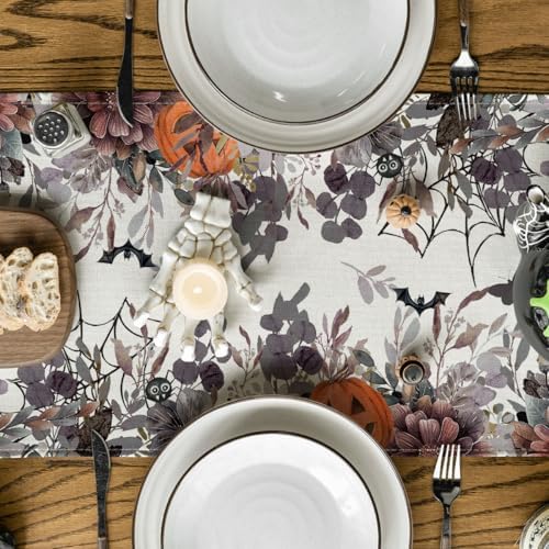 Artoid Mode 210 GSM Halloween Table Runner Home Party Decor 13x108 Inch - Image 3