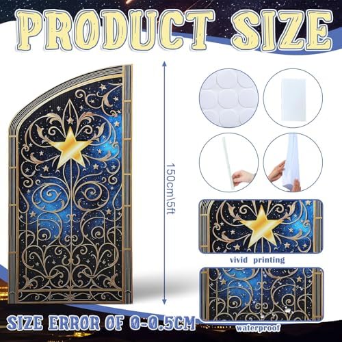 Leinuosen 5 ft Starry Movie Night Gate Cardboard Stand up Party Decorations Under The Stars Cutout Life Size Movie Night Award Prop Prom Homecoming Wedding Birthday Party Backdrop Decor - Image 2