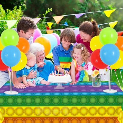 TONIFUL 4 Set Colourful Balloon Stand Balloon Centerpieces for Table Decor - Image 5