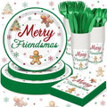 168 Merry Friendsmas Party Supplies Gingerbread Party Decoration by Sunnychicc