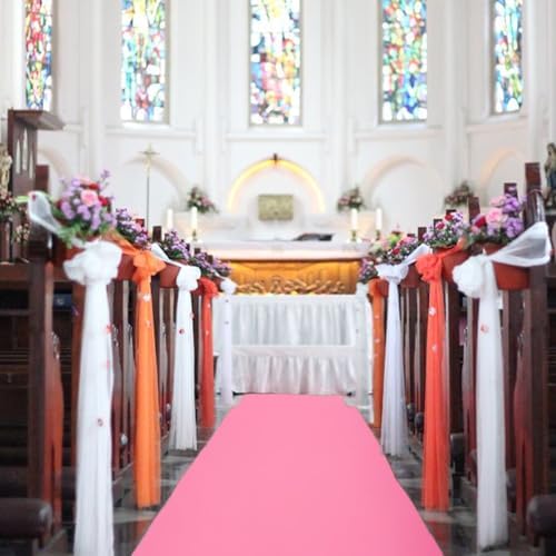 Pink Carpet Runner for Party, Premium 160 GSM Felt Non-Woven Fabric Runway Rug for Party Wedding & Special Events,Rolled Package Without Creases (Pink, 3X15 ft) - Image 7