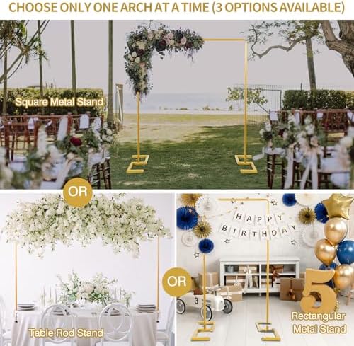 8.2 FT Wedding Arch Square Backdrop Stand Extra Clamps to Table Rod Frame - Image 2