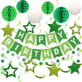 meowtastic Birthday Decorations Happy Birthday Banner with Honeycomb Balls by meowtastic%C2%AE%E2%80%94Idealforyourparty