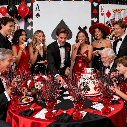 FUBININA Graduation Table Centerpiece Party Decoration Foil Spray Tabletop - Image 3