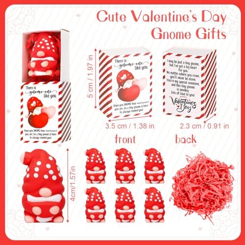 24 Sets Valentines Gnome Gifts Stress Ball with Boxes - Image 2