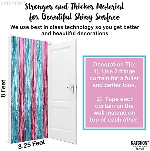 KatchOn XtraLarge Pink and Blue Streamers - 3.2 x 8 Ft, Pack of 2 - Image 5