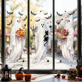Halloween Window Clings Decorations Ghost Pumpkin Bat Window Stickers Static Spooky Glass Window Sticker Decals for Home Office Classroom Party Haunted House Seasonal Decor 3 Sheets by Unknown