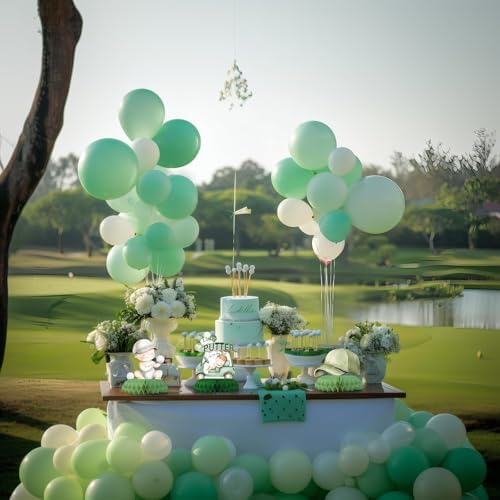 12 Pcs Golf Baby Shower Decorations for Boy - A Little Putter Is On The Way Baby Shower Centerpieces for Tables - Golf Theme Honeycomb Table Decor for Boy Baby Shower 1st Birthday - Image 5