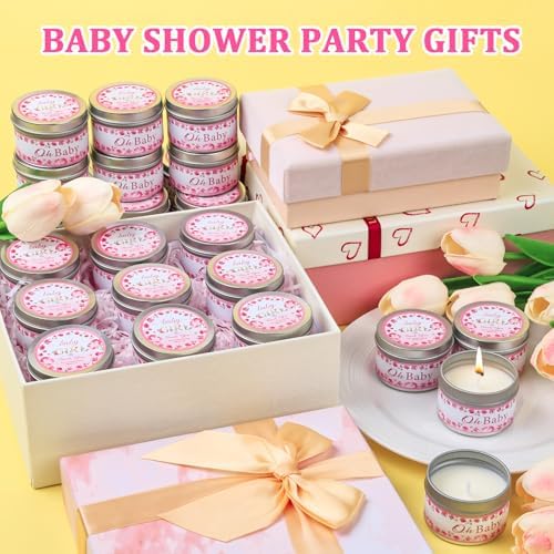 VISCOO 30 Pack Baby Shower Party Favors for Guests Prizes,Candles Lavender - Image 4