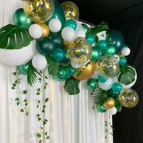 Voircoloria 105pcs Dark Green Hunter Green Balloons, 12inch - Image 5