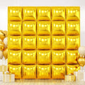 25PCS Gold Square Foil Balloons Wall Backdrop by FEYG