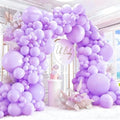 412pcs Pastel Purple Balloon Garland Arch Kit 18 12 10 5 Inch Different Sizes Light Purple Latex Balloons for Baby Shower Birthday Wedding Lavender Party Decoration by PAXILE