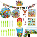 229 PCS Birthday Party Supplies Set, Serves 20 – Plates, Cups, Balloons, Banner, Tablecloth, Cake Topper, Napkins & Stickers – Complete Kids Birthday Decorations Kit by DUMBI