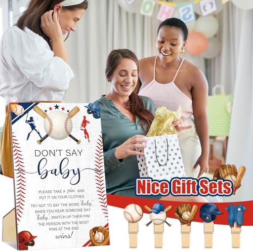 Patelai 321 Pcs Baby Shower Games Supplies, Baseball - Image 6
