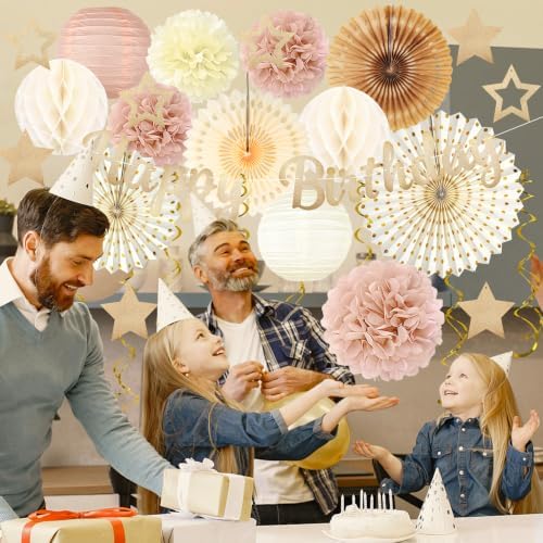 Birthday Decorations for Women, Champagne-Gold Birthday Party Decorations - Image 4