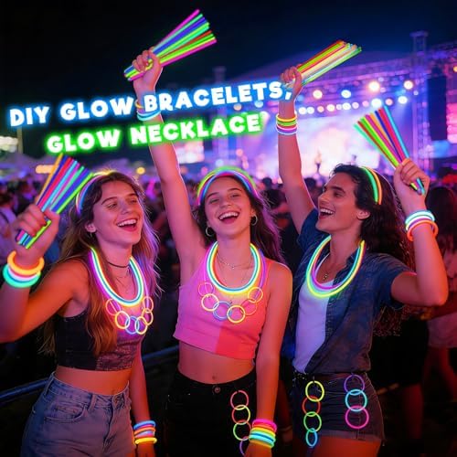 360 Pack Glow Sticks Bulk Party Pack Bright Glow in the Dark Party Supplies - Image 6