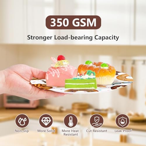 96 Pcs Donuts with Dad Decorations Fathers Day Plates，Serves 24 - Image 4