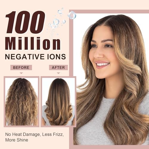 Big Size 1200W Dual Voltage Hot Air Brush Dryer for Long & Thick Hair - Image 4