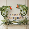 Sea ​​bass tuna Fish Balloons Banner Fishing Balloons Banner Ofishally One Birthday Fishing Party Decoration Gone Fisherman Theme Birthday Decor by KozeeBalloons%E2%80%94%E2%80%94ColorMatters