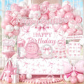 Pink Bow Birthday Decorations, All-in-One Decor Set for 25 Guests by Unknown