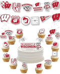 UW Madison Party Supplies Wisconsin Badgers Decorations Graduation 42 Pc by PartyKandyDecorGifts