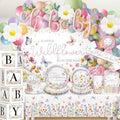 cocomigo Wildflower Baby Shower Decorations, All-in-One Set for 20 Guests by cocomigoPartyHome