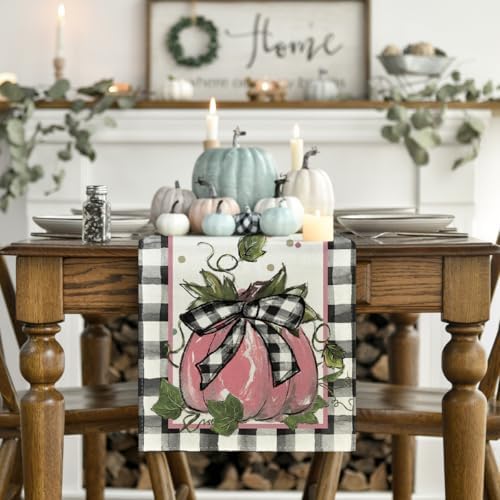Artoid Mode 210 GSM Fall Table Runner Home Party Decor 13x72 Inch - Image 2