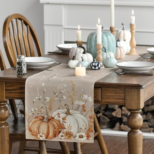 Artoid Mode 210 GSM Fall Table Runner Home Party Decor 13x60 Inch - Image 3