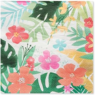 American Greetings Tropical Luau Party Supplies for BBQs and All Summer Parties, Lunch Napkins (50-Count) - Image 3
