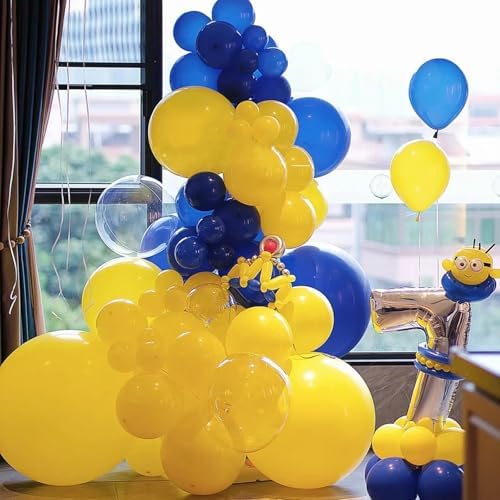 Voircoloria 66pcs Lemon Yellow Mustard Yellow Latex Party Balloons, 12inch - Image 6