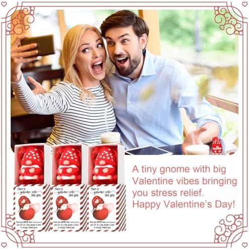24 Sets Valentines Gnome Gifts Stress Ball with Boxes - Image 6