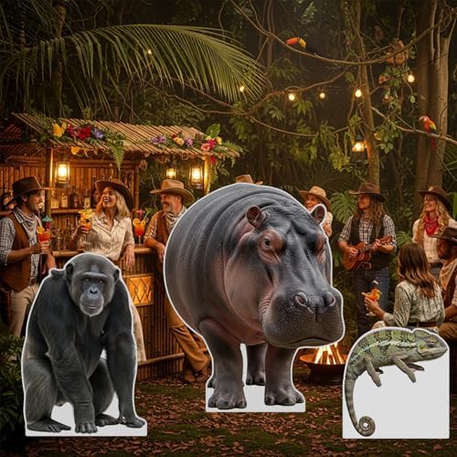 Rhino 2FT Life Size Cardboard Cutout, Animal Standup, 1 PC - Image 2