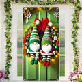 BlissYard Christmas Door Cover Gnome Elf 35x71 Inch Polyester by BlissYard