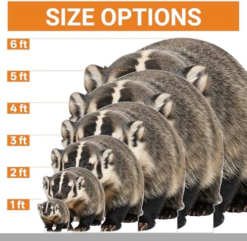 American Badger 3FT Life Size Cardboard Cutout Standup, 1 PC - Image 2