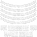Asoulin 5 PCS White Papel Picado Banners, 90FT Mexican Party Decorations by Asoulin