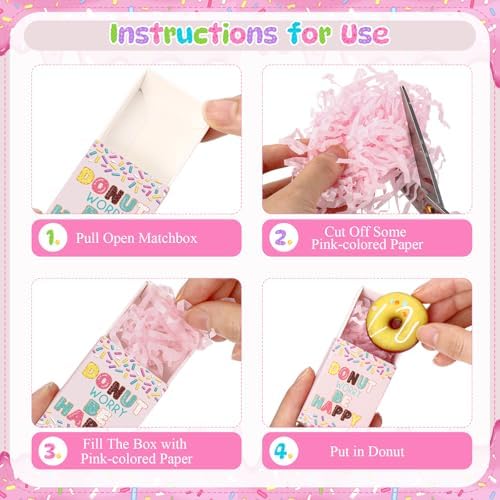 100 Sets Appreciation Gifts Donut Toys with Boxes, Reminder You are Awesome - Image 3
