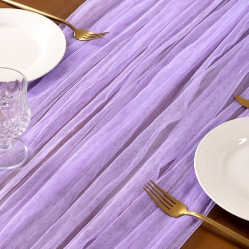 Cheesecloth Table Runner Tulle Fall Boho Wedding Shower Party Home Decor - Image 4