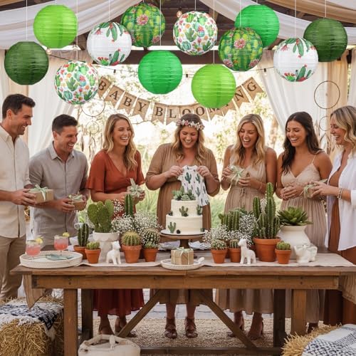 Panelee 12 Pcs Summer Cactus Party Decorations Mexican Themed Party Decor - Image 4