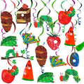 40pcs Hungry Caterpillar Hanging Swirl Butterfly Birthday Party Decorations by FruitfulJewelry