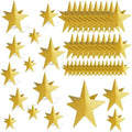 Sinload 45 Piece 3D Gold Star Centerpieces Glitter Theme Party Decorations by Sinload